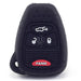 Forro Control Silicone Jeep Cherokee Liberty Kj 2005-2007 4 Botones Negro FORRO LLAVE CONTROL