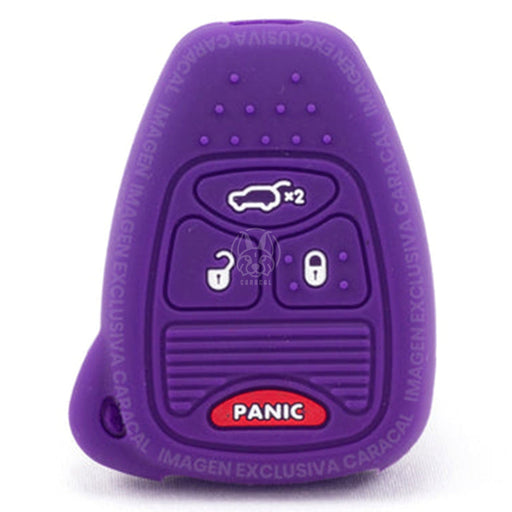 Forro Control Silicone Jeep Cherokee Liberty Kj 2005-2007 4 Botones Purpura FORRO LLAVE CONTROL