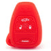 Forro Control Silicone Jeep Cherokee Liberty Kj 2005-2007 4 Botones Rojo FORRO LLAVE CONTROL