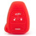 Forro Control Silicone Jeep Cherokee Liberty Kj 2005-2007 4 Botones Rojo FORRO LLAVE CONTROL