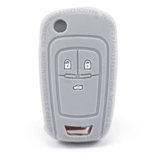 Forro Control Silicone Llave Abatible Chevrolet Cruce 2011-2016 3 Botones Gris FORRO LLAVE CONTROL
