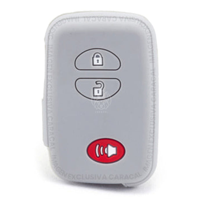 Forro Control Silicone Toyota 4Runner 2010-2021 3 Botones Gris FORRO LLAVE CONTROL
