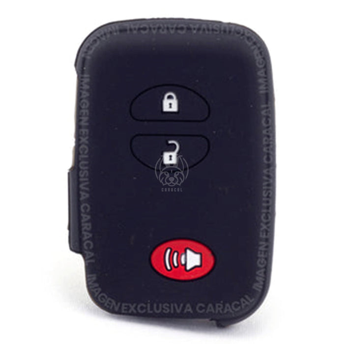Forro Control Silicone Toyota 4Runner 2010-2021 3 Botones Negro FORRO LLAVE CONTROL