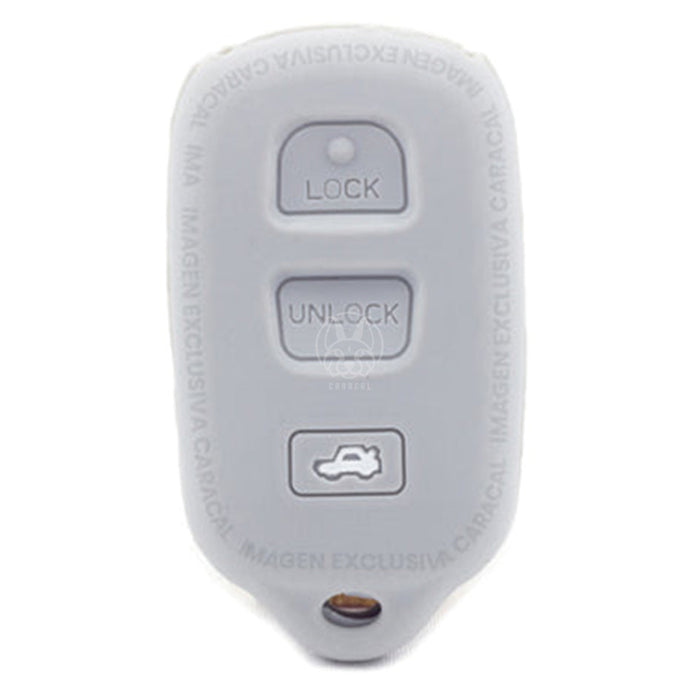 Forro Control Silicone Toyota Camry 2002-2006 Sequoia 2001-2008 4Runner 1999-2009 3 Botones Gris FORRO LLAVE CONTROL