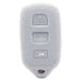 Forro Control Silicone Toyota Camry 2002-2006 Sequoia 2001-2008 4Runner 1999-2009 3 Botones Gris FORRO LLAVE CONTROL