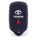 Forro Control Silicone Toyota Camry 2002-2006 Sequoia 2001-2008 4Runner 1999-2009 3 Botones Negro FORRO LLAVE CONTROL