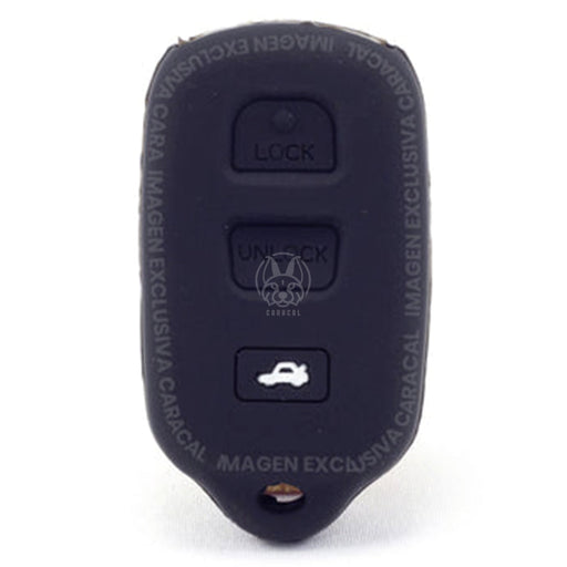 Forro Control Silicone Toyota Camry 2002-2006 Sequoia 2001-2008 4Runner 1999-2009 3 Botones Negro FORRO LLAVE CONTROL