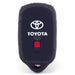 Forro Control Silicone Toyota Camry 2002-2006 Sequoia 2001-2008 4Runner 1999-2009 3 Botones Negro FORRO LLAVE CONTROL