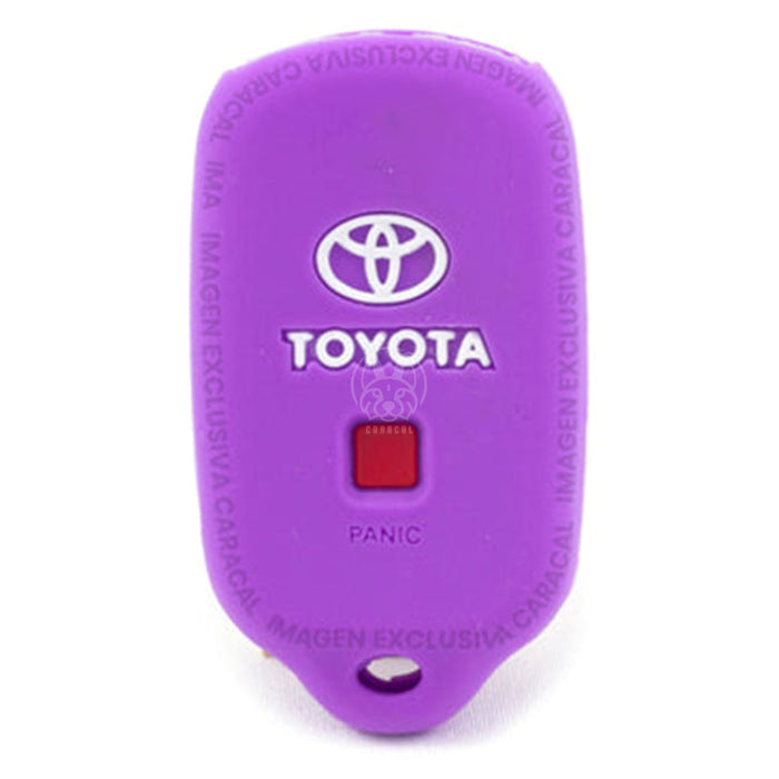 Forro Control Silicone Toyota Camry 2002-2006 Sequoia 2001-2008 4Runner 1999-2009 3 Botones Purpura FORRO LLAVE CONTROL
