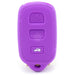 Forro Control Silicone Toyota Camry 2002-2006 Sequoia 2001-2008 4Runner 1999-2009 3 Botones Purpura FORRO LLAVE CONTROL