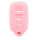 Forro Control Silicone Toyota Camry 2002-2006 Sequoia 2001-2008 4Runner 1999-2009 3 Botones Rosado FORRO LLAVE CONTROL