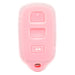 Forro Control Silicone Toyota Camry 2002-2006 Sequoia 2001-2008 4Runner 1999-2009 3 Botones Rosado FORRO LLAVE CONTROL