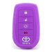 Forro Control Silicone Toyota Corolla Cross Land Cruiser Lc300 2021-2023 Hilux Revo Fortuner Dubai 2015-2025 4 Botones