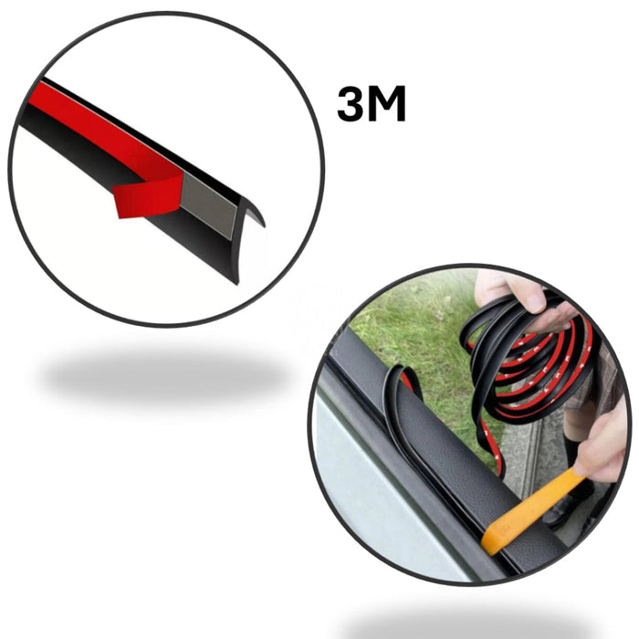 Goma Lamevidrio Interno Perfil V Cinta 3m 125cm Universal CEPILLO LAMEVIDRIOS INTERNO