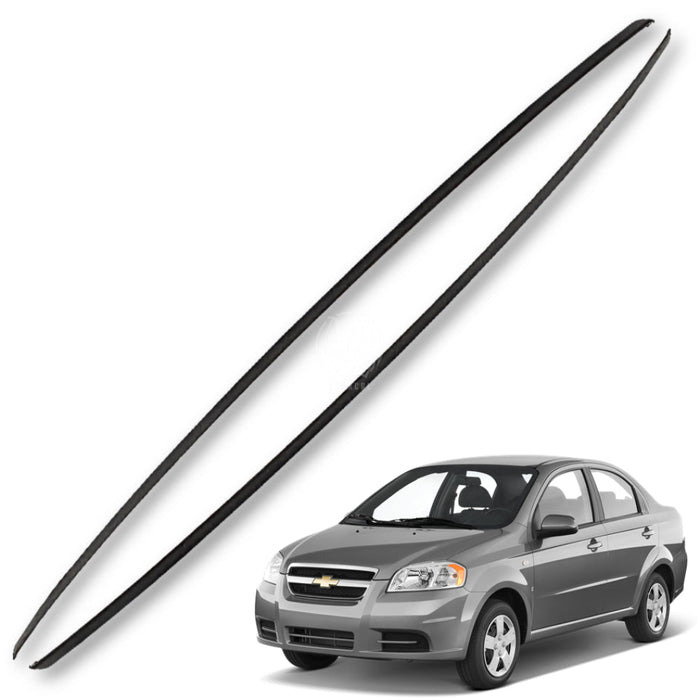 Goma Platina Moldura Chevrolet Aveo 4 Ptas 2007-2015 Lt Ls Canal Techo X2 GOMA CANAL TECHO