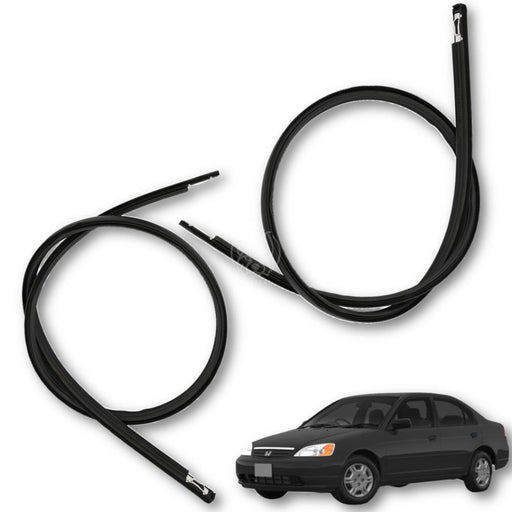 Goma Platina Moldura Honda Civic 2001-2005 Canal Techo X2 GOMA CANAL TECHO