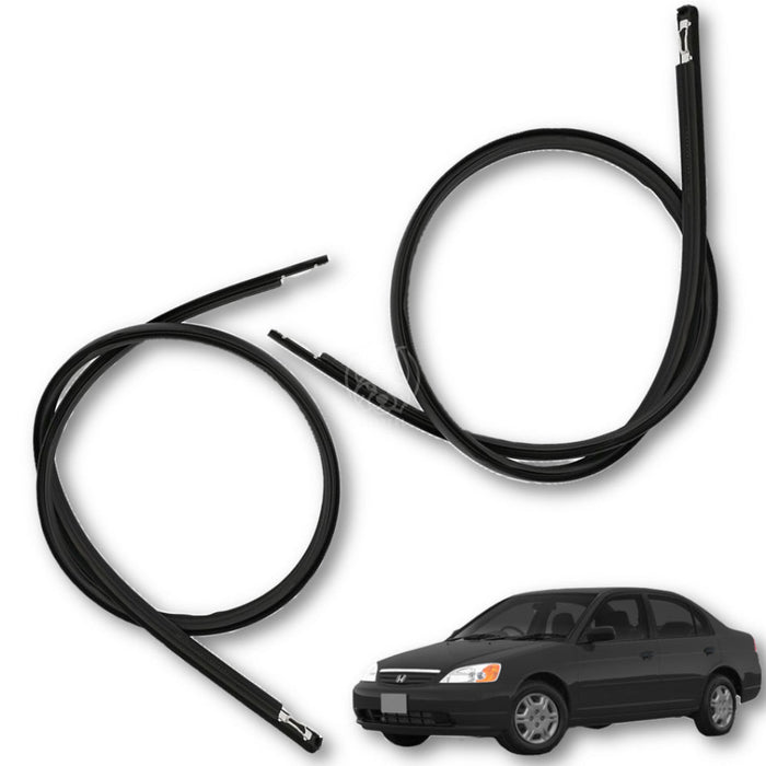 Goma Platina Moldura Honda Civic 2001-2005 Canal Techo X2 GOMA CANAL TECHO