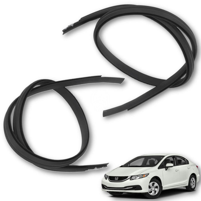 Goma Platina Moldura Honda Civic 4 Ptas 2012-2015 Canal Techo X2 GOMA CANAL TECHO