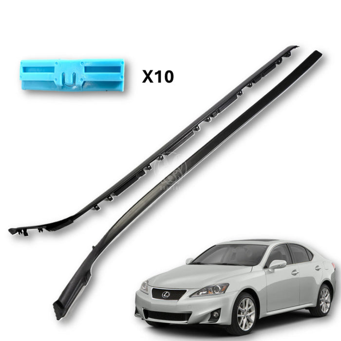 Goma Platina Moldura Lexus Is250 Is350 2006-2013 Canal Techo X2 GOMA CANAL TECHO