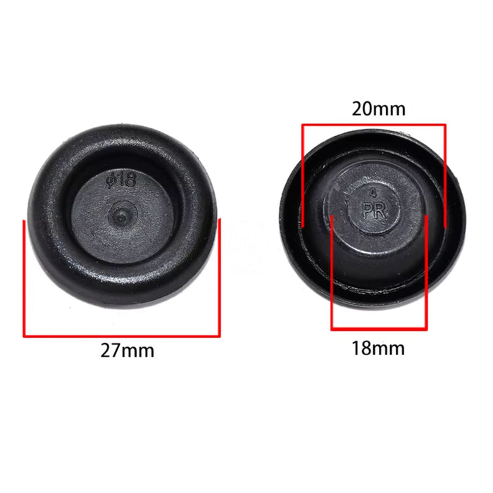 Goma Tapón Carroceria Universal 27X20Mm X4 GOMA TAPÓN CARROCERIA