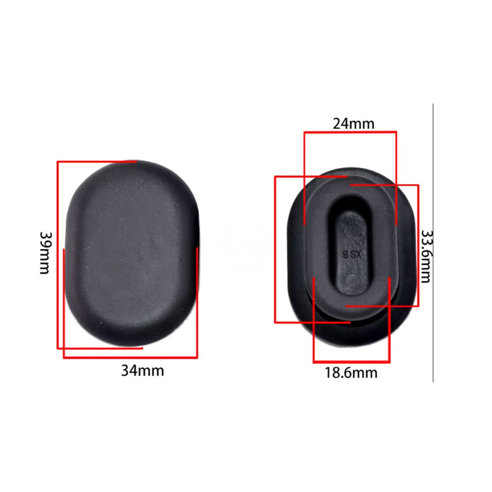 Goma Tapón Carroceria Universal 39X34Mm X2 GOMA TAPÓN CARROCERIA