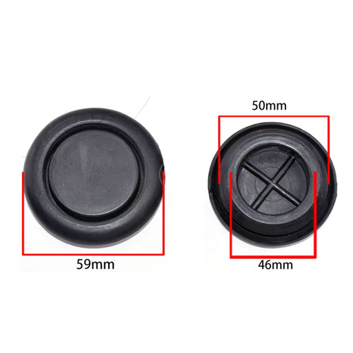 Goma Tapón Carroceria Universal 59X50Mm X2 GOMA TAPÓN CARROCERIA