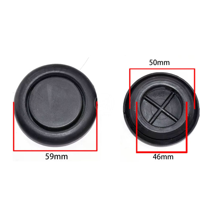 Goma Tapón Carroceria Universal 59X50Mm X2 GOMA TAPÓN CARROCERIA