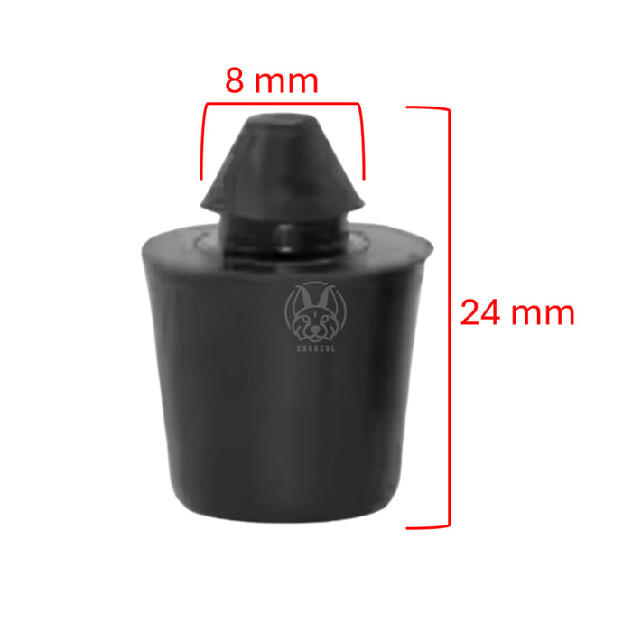 Goma Tope Puerta 8X25Mm Universal X4 GOMA TOPE PUERTA