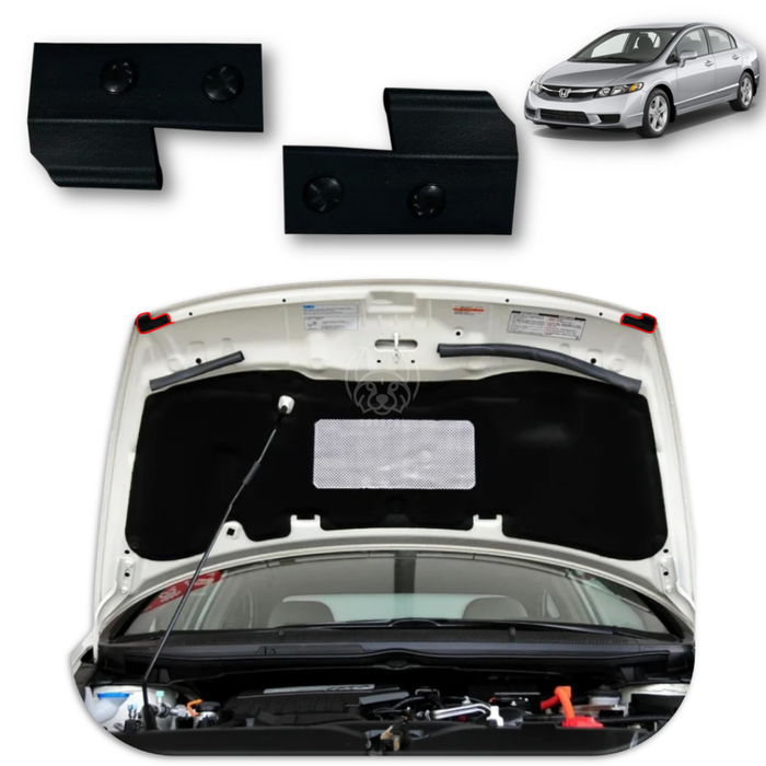 Gomas Puntas Protector Capot Honda Civic 2006-2011 X2 GOMA CAPOT