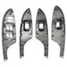 Juego De Embellecedores Interruptores Toyota Corolla 2009-2014 Silver COVERTOR INTERNO EMBELLECEDOR