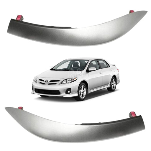 Juego Embellecedores Consola Central Toyota Corolla 2009-2014 Silver COVERTOR INTERNO EMBELLECEDOR