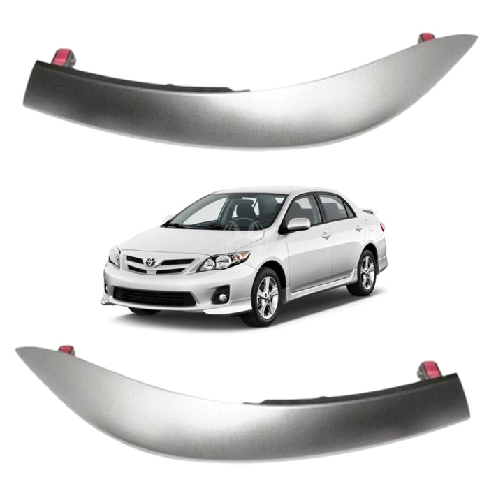 Juego Embellecedores Consola Central Toyota Corolla 2009-2014 Silver COVERTOR INTERNO EMBELLECEDOR