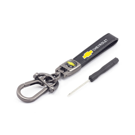 Llavero Lujo 100% Cuero Genuino Para Propietarios Vehiculos Chevrolet LLAVERO CUERO
