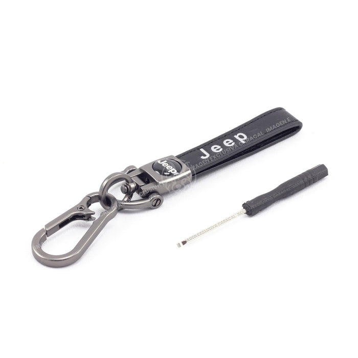 Llavero Lujo 100% Cuero Genuino Para Propietarios Vehiculos Jeep LLAVERO CUERO