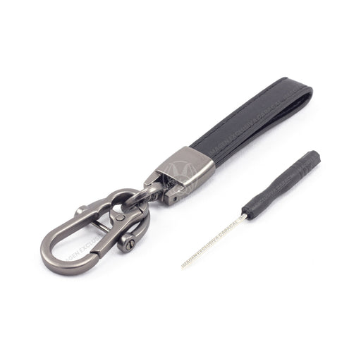 Llavero Lujo 100% Cuero Genuino Para Propietarios Vehiculos Mitsubishi LLAVERO CUERO