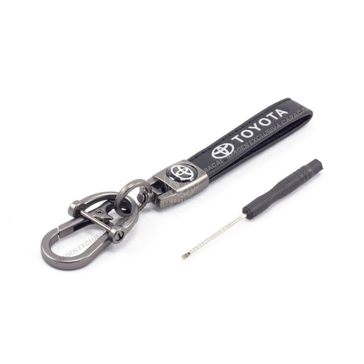 Llavero Lujo 100% Cuero Genuino Para Propietarios Vehiculos Toyota LLAVERO CUERO