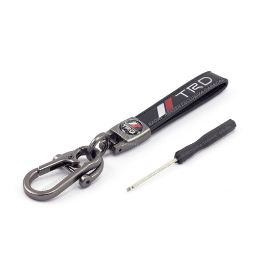 Llavero Lujo 100% Cuero Genuino Para Propietarios Vehiculos Toyota Trd LLAVERO CUERO