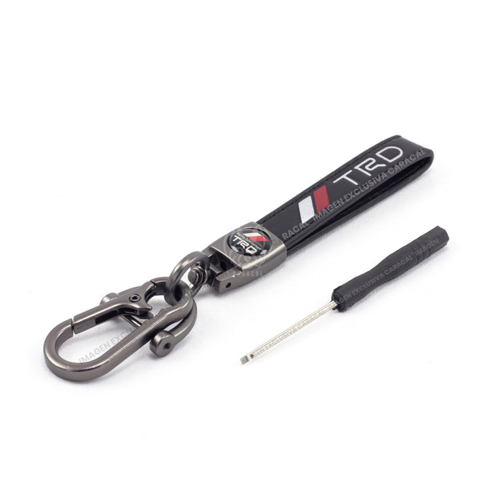 Llavero Lujo 100% Cuero Genuino Para Propietarios Vehiculos Toyota Trd LLAVERO CUERO