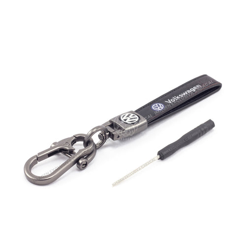 Llavero Lujo 100% Cuero Genuino Para Propietarios Vehiculos Volkswagen LLAVERO CUERO