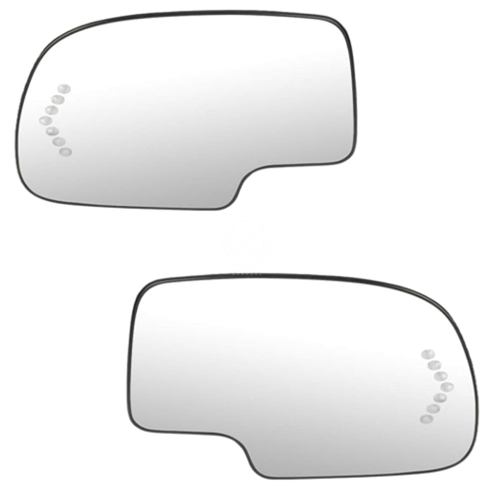 Luna Espejo Retrovisor Chevrolet Avalanche 2002-2006 Silverado 1999-2007 Con Luz Cruce X2 ESPEJO RETROVISOR