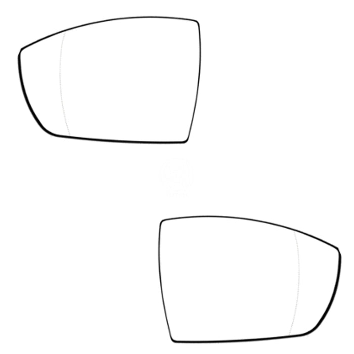 Luna Espejo Retrovisor Ford Ecosport 2013-2019 X2 ESPEJO RETROVISOR