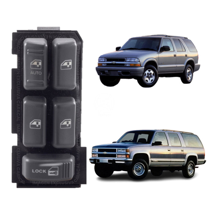 Mando Control Suiche Elevavidrios Chevrolet Blazer Grand Blazer 1995-2005 4 Puertas MANDO ELEVAVIDRIOS