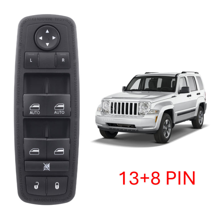 Mando Control Suiche Elevavidrios Dodge Journey 2009-2010 Jeep Cherokee Kk 2007-2012 13 + 8 Pines MANDO ELEVAVIDRIOS