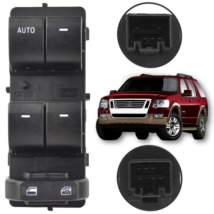 Mando Control Suiche Elevavidrios Ford Explorer Eddie Bauer 2008-2011 5 + 6 Pines MANDO ELEVAVIDRIOS