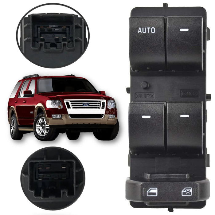 Mando Control Suiche Elevavidrios Ford Explorer Eddie Bauer 2008-2011 6 + 6 Pines MANDO ELEVAVIDRIOS