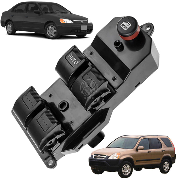 Mando Control Suiche Elevavidrios Honda Civic Cr-V 2001-2006 Fit 2001-2008 MANDO ELEVAVIDRIOS