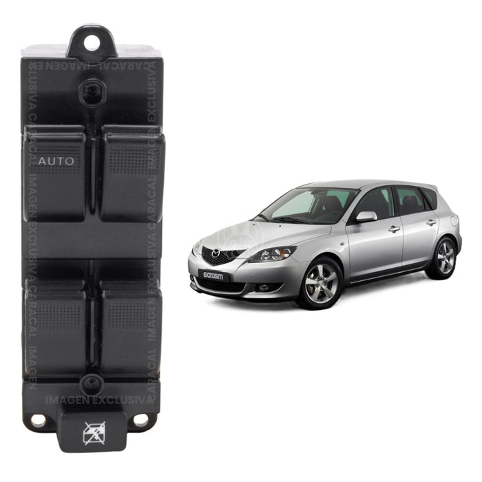Mando Control Suiche Elevavidrios Mazda Mazda 3 Hachback 2003-2009 MANDO ELEVAVIDRIOS