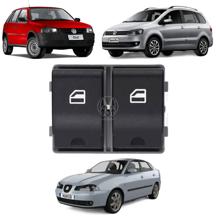 Mando Control Suiche Elevavidrios Seat Ibiza Cordoba Volkswagen Polo Parati Saveiro Fox Crossfox Spacefox 2001-2013