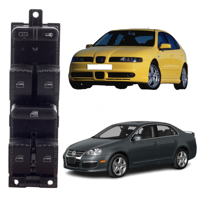 Mando Control Suiche Elevavidrios Seat Leon Toledo 2001-2006 Volkswagen Golf Jetta Iv Bora 1999-2015 Passat 1998-2004