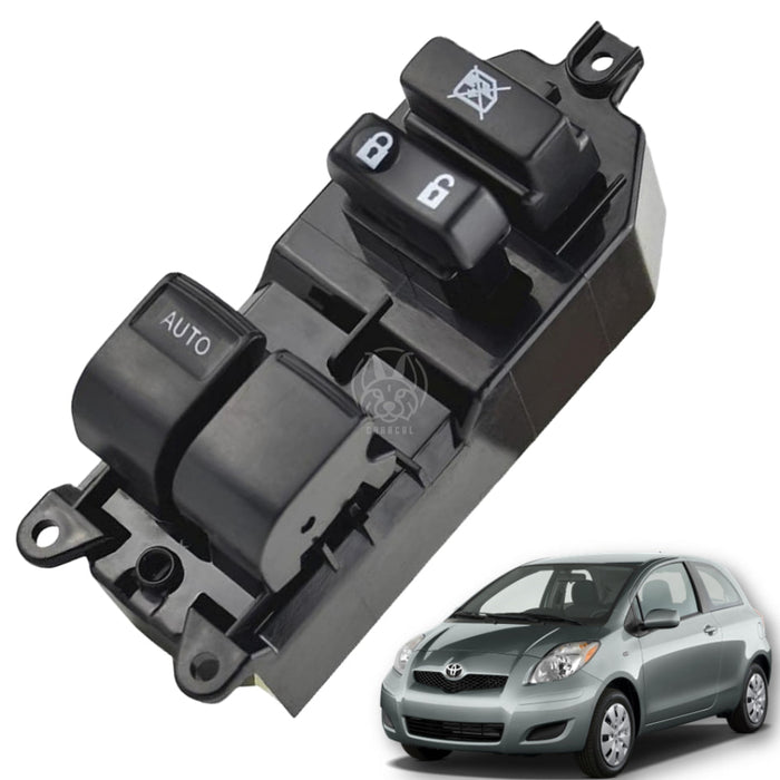 Mando Control Suiche Elevavidrios Toyota Yaris 2 Ptas 2006-2011 Negro MANDO ELEVAVIDRIOS